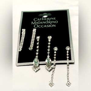 Catherine Malandrino Occasion Set of 3 Earrings